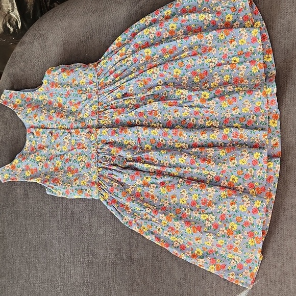 Polo Ralph Lauren Blue Floral Kids Dress Size 3T - Picture 6 of 7